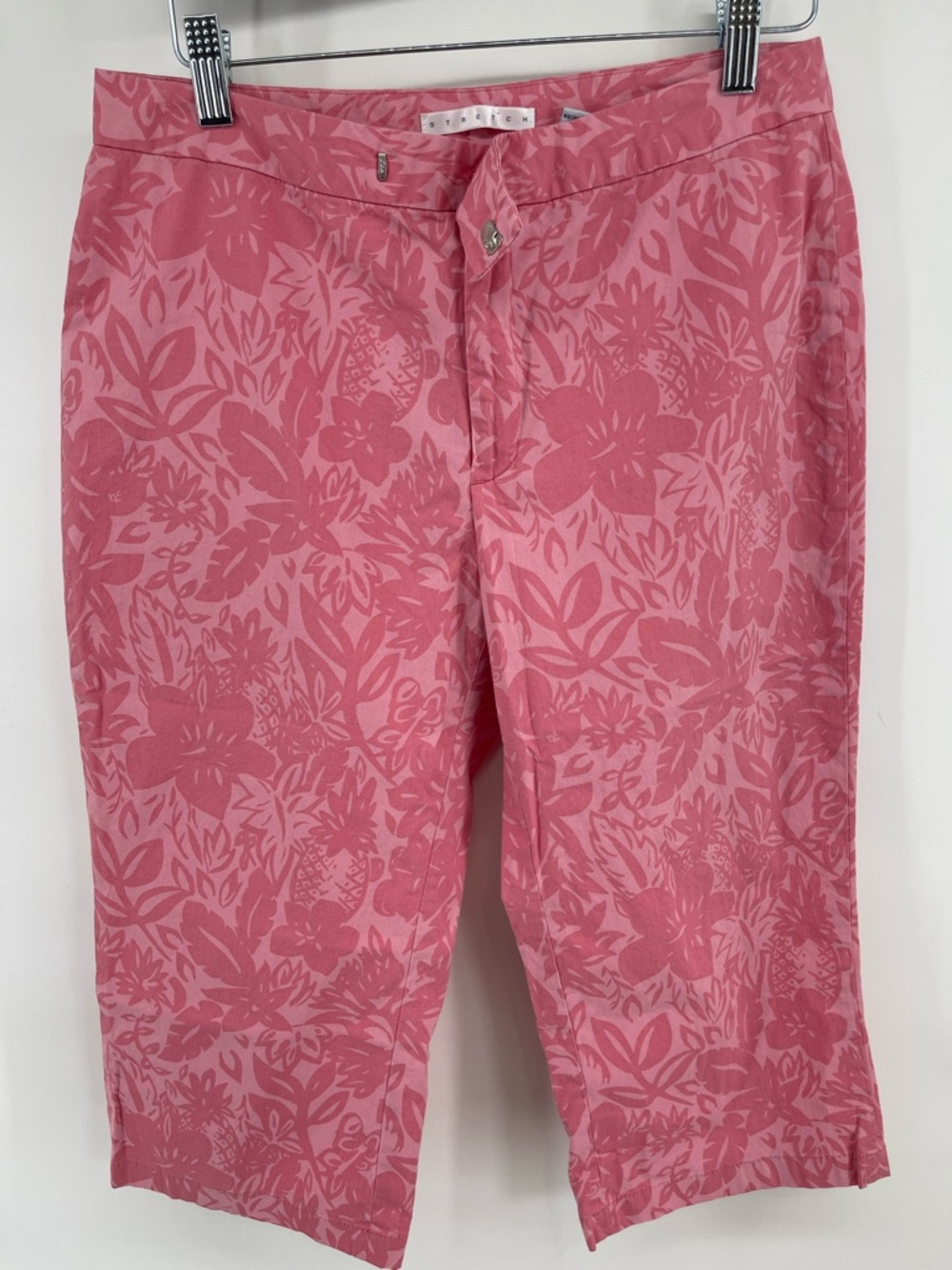Old Navy Floral Stretch Capri Shorts Business Casual‎ Womens 8 Summer Beach